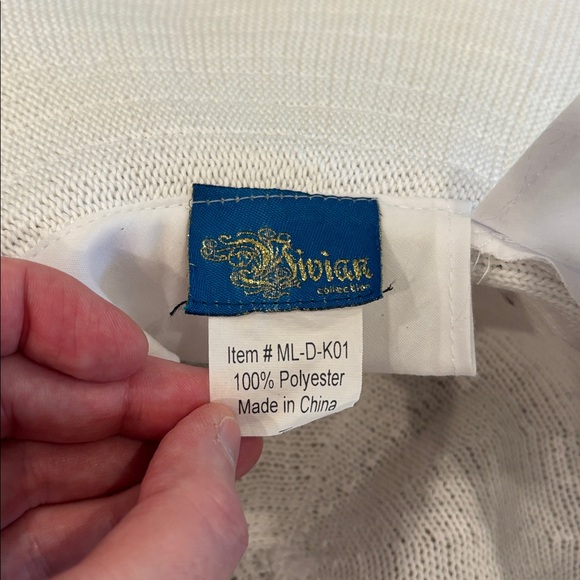 White floppy Sun hat wide brim - Picture 5 of 6